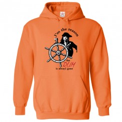 Funny I Am The Reason The Rum Is Always Gone Captain Sparrow Hoodie